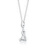 Sterling Silver Teddy Bear Charm Necklace, thumbnail 2 of 8