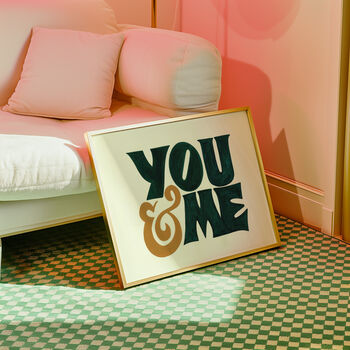 You And Me Print, Romantic Print, 2 of 8