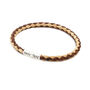 Personalised Sterling Silver Cork Bracelet Natural/Brown, thumbnail 3 of 8
