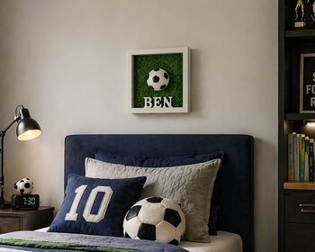 Personalised 3D , Astro Football Frame, 3 of 3