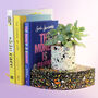 Jungle Inspired Quarter Circle Terrazzo Bookend, thumbnail 5 of 5