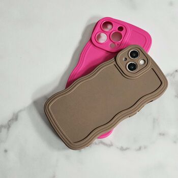 Mocha Gummy Wavy Phone Case, 3 of 8