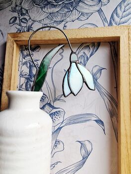 Snowdrop Glass Flower Stem, 2 of 4