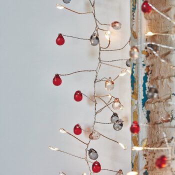 Cabana Red Beaded Mains Fairy Lights, 3 of 6