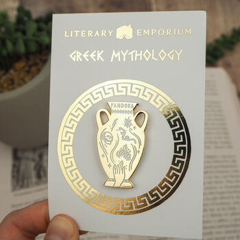 Pandora’s Jar Enamel Pin – Greek Mythology, 6 of 9