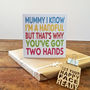 Mum I Know I'm A Handful Card, thumbnail 7 of 11
