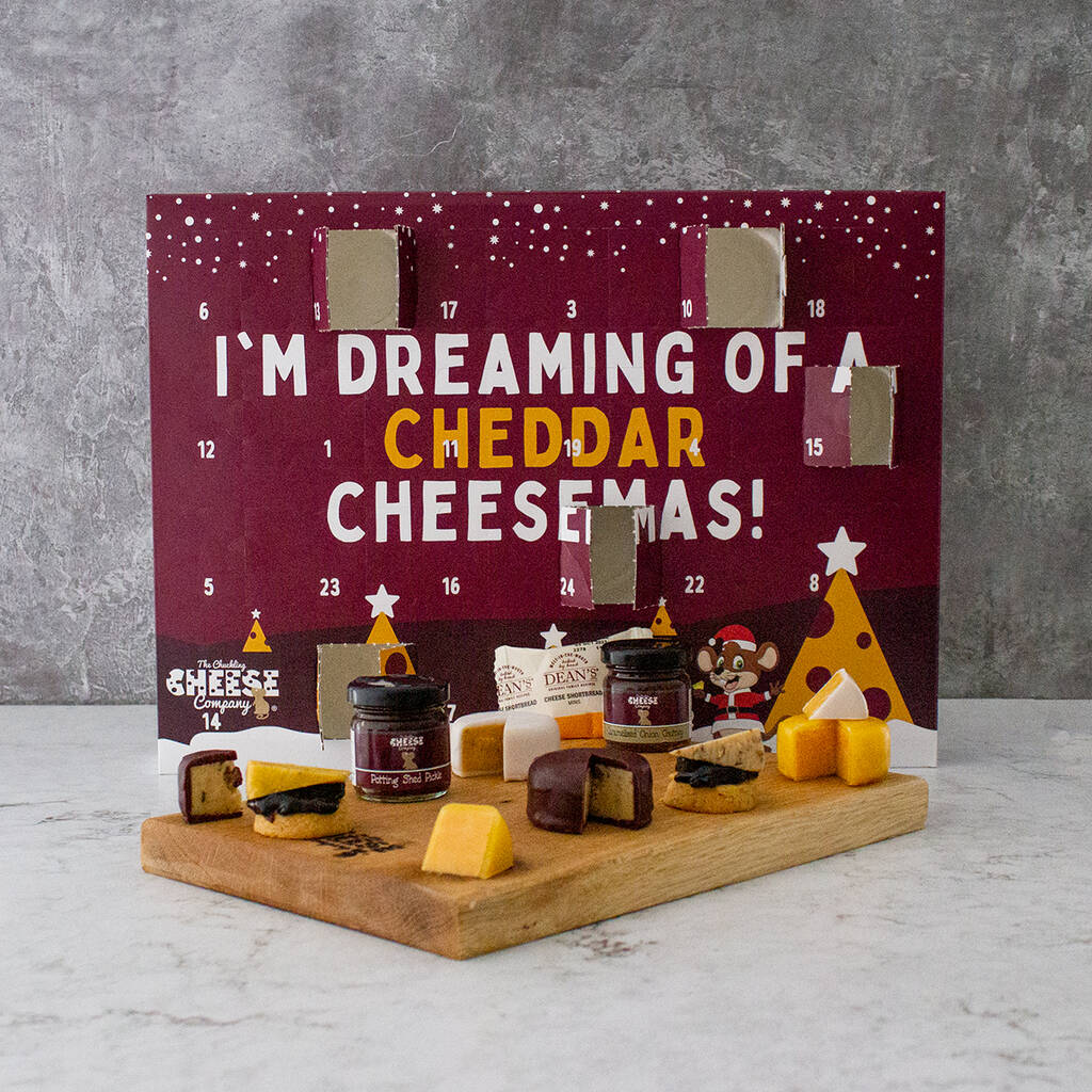 Xmas Advent Calendar With Cheese, Chutney, And Biscuits, 1 of 6