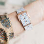 'Mosaic' Leather Smartwatch Strap; Handmade Watch Band, thumbnail 2 of 8