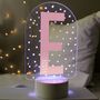 Personalised Initial LED Colour Changing Night Light, thumbnail 1 of 3