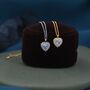 Opal Heart Pendant Necklace In Sterling Silver, thumbnail 5 of 11