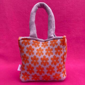Blossom Knitted Mini Box Bag, 3 of 12