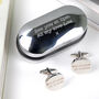 Personalised Cufflinks And Box Set, thumbnail 1 of 9