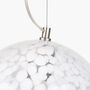 Speckled White Glass Pendant Ceiling Light, thumbnail 5 of 6