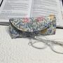 Liberty Soft Glasses Case With Magnetic Closure White Floral, thumbnail 1 of 9