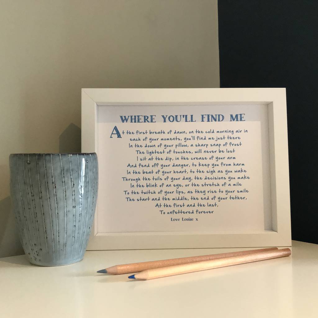 personalised and framed love gift for him by shmuncki ...