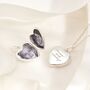 Personalised Handwriting Heart Photo Locket, thumbnail 1 of 2