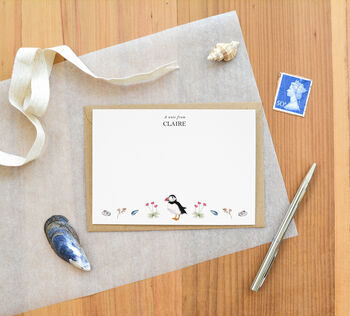 Personalised Puffin Notelet Set, 5 of 5
