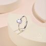 Sterling Silver Moonstone Droplet Ring In Sterling Silver, thumbnail 2 of 12