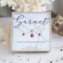 Silver January Birthstone Gift Set – Garnet, thumbnail 1 of 5