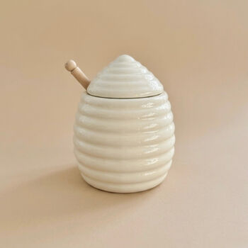 Ceramic Honey Pot With Honey Dipper, 11 of 11