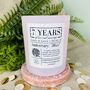 Personalised 7th Wool Anniversary Meaning Candle, thumbnail 4 of 11