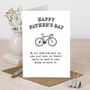 Funny Father's Day Card For Cycling Obsessed Dad, thumbnail 1 of 3