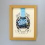 Personalised Marathon Medal Display Colour Frame, thumbnail 2 of 4