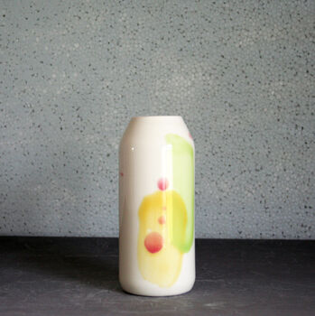 Ceramic Bud Vase With Daisy Flower Design, 2 of 4