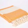 Hammam Towel/ Bath Towel Orange Fizz, thumbnail 1 of 2