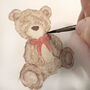 Personalised ‘My 1st Christmas’ Postage Stamp Bear Outfit, thumbnail 2 of 5