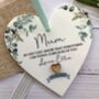 Mother Of The Bride Or Groom, Personalised Heart Plaque, thumbnail 1 of 3