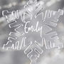 Personalised Snowflake Christmas Decoration, thumbnail 2 of 2