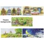 Personalised Wooden Finger Puppet Theatre And Puppets, thumbnail 4 of 12