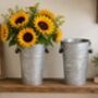 Zinc Flower Vase With Side Handles, thumbnail 1 of 2