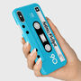 Personalised Mixtape Cassette Phone Case Blue, thumbnail 2 of 3
