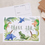 Dinosaur Children's Thank You A6 Postcard Pack, thumbnail 1 of 3