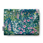 Cottage Garden Teal Water Resistant Outdoor Tablecloth, thumbnail 1 of 6