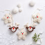 Reindeer And Christmas Star Garland Crochet Kit, thumbnail 1 of 10