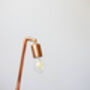 Industrial Copper Table Lamp – Handmade Pipe Desk Light, thumbnail 6 of 7