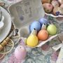 Set Of Six Assorted Colourful Easter Egg Candles, thumbnail 1 of 3