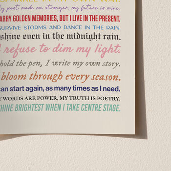 Personalised Taylor Swift Inspired Affirmation Print, 6 of 12