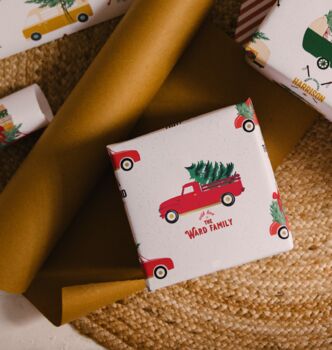 Personalised Christmas Car Wrapping Paper, 2 of 5