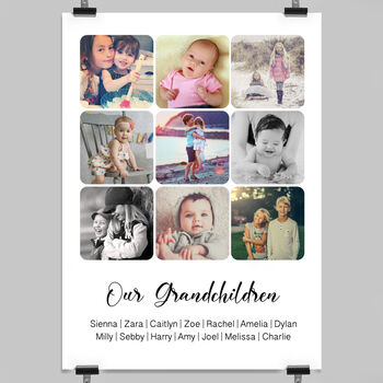 Personalised Grandchildren Photo Collage, 8 of 8