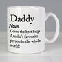 Personalised Daddy Dictionary Definition Mug, thumbnail 1 of 3
