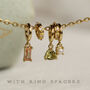 Gold Vermeil Birthstone Charm Necklace, thumbnail 5 of 9