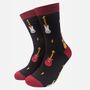 Electric Guitars Rock Band Men's Bamboo Socks Gift Box, thumbnail 3 of 4