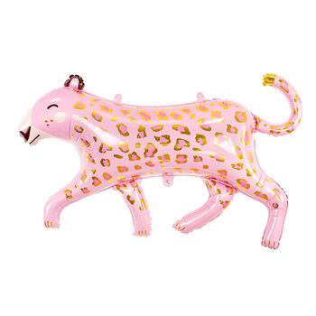 Large Pink And Gold Leopard Foil Balloon, 2 of 4