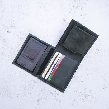 Personalised Rfid Protected Handmade Leather Wallet, 9 of 9