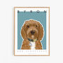 Illustrated Pet Portrait Poster Print, thumbnail 3 of 7