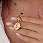 Vintage Hand Initial Charm Collector Necklace, thumbnail 7 of 10